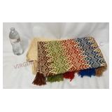 Vintage Hand Woven Throw Blanket - 44"x70"