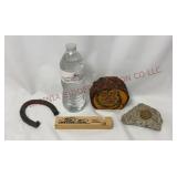 Horse Shoe, Train Whistle, Cuss Box Bank, Souvenir