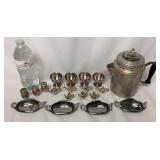 Percolator Coffee Pot, Egg Cups & More - See Desc
