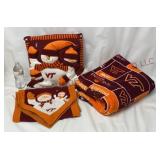 Virginia Tech 54x68 Throw Blanket, Pillow & Runner
