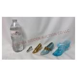 Vintage Ladies Decorative Shoes - See Desc