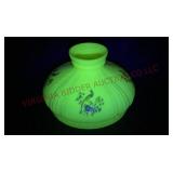 1920s Coleman 444 Kremlite Peacock Shade - Glows!