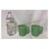 Fire King Jadeite Jad Ite D Handle Coffee Mugs - 2