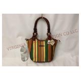 Jamaca Bay Stripe Tote Handbag - New w Tag
