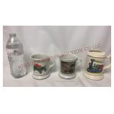Mustache Mugs - Car, Fireman & Locomotive Cups