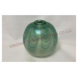 Sanders & Wallace Art Glass Posy Vase - Signed