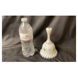 Vtg Fenton Violets in the Snow Spanish Lace Bell