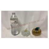 Small Hand Blown Art Glass Pumpkins - 2