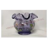 Fenton "Garden of Friendship" Ruffled Bowl - 4" t