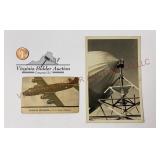 1944 Douglas Skymaster Card & Zeppelin Post Card