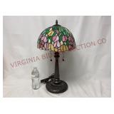 Leaded Stained Glass Dual Light Table Lamp