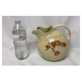 Vintage Hall China Orange Poppy Tilt Ball Pitcher