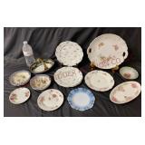 Vintage / Antique Basket, Bowls & Plates