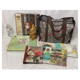 Paper Mache Bunny, Picture Albums & 31 Tote Bag