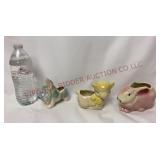 Vintage Scottie Dog, Lamb & Bunny Planters