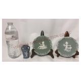 Jasperware - Japan Vase & Schafer & Vader Plaques