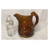 Bennington Rockingham Hound Handle Pitcher