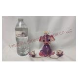 Mid Century Lipper & Mann Purple Elephant Family