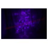 Halloween 5ft Spooky Tree Sculpture w Box - Works!