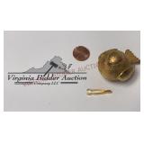 Mini Florenza Golden Bird Pill Box w Tongs