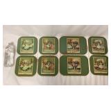 Vintage Ballerina / Ballet Cork Back Trivets Mats