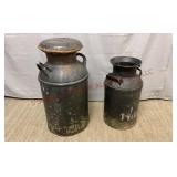 Vintage Weathered Dairy Milk Cans - 2 Sizes