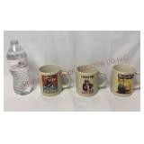 Vintage World War II Poster Mugs - Set of 3