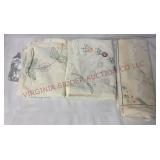 Vintage Hand Stitched Tablecloths - 3 - See Desc