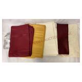 Fall Colors - Fabric Tablecloths - Lot of 5