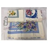Vintage Floral Tablecloths - 3 - See Desc