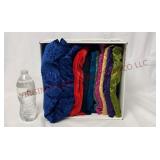 12"x12" Box of Velvet Fabric - 9 pieces