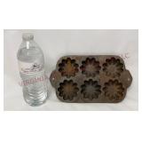 Vintage Cast Iron Turks Head Muffin Pan - USA