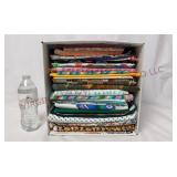 12"x12" Box of Assorted Fabrics - Mainly Cottons