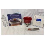 The Fondue Cookbook & Chantal Fun-Fondue Set