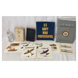 Vintage US Navy Books & Schematic Prints