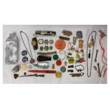 Vintage Cigar Box of Small Collectibles