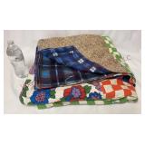 Vintage Feed Sack & Flannel Quilt / Blanket