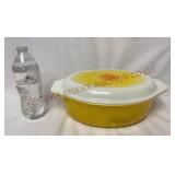 Pyrex 045 Daisy Sunflower Casserole 2-1/2 Qt