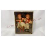 Vintage EDI Puppen German 4.5" Celluloid Dolls