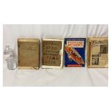 1930s Popular Mechanics Binders & Magazine