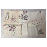 Vintage Embroidered Tablecloths & Napkins