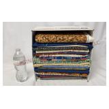 12"x12" Box of Assorted Fabrics - Mainly Cottons