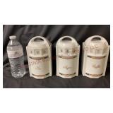 Vintage German Tea, Sugar & Coffee Canisters