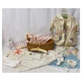 Basket of Vintage Baby & Toddler Clothing