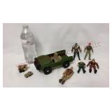 Lanard Jeep, Mini Vehicles & 4" Action Figures