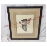 Warhawk Wildlife Print Signed WD Gaither #ed