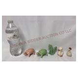 Vintage Pottery Turtles, Horse & Ducks - Small