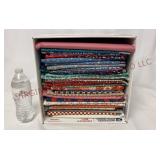 12"x12" Box of Assorted Fabrics - Mainly Cottons