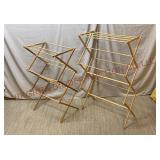 Accordion Fold Wooden Drying Racks 24" & 30" Wide