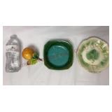 Italian Orange, Bermuda Pottery & Majolica Leaf